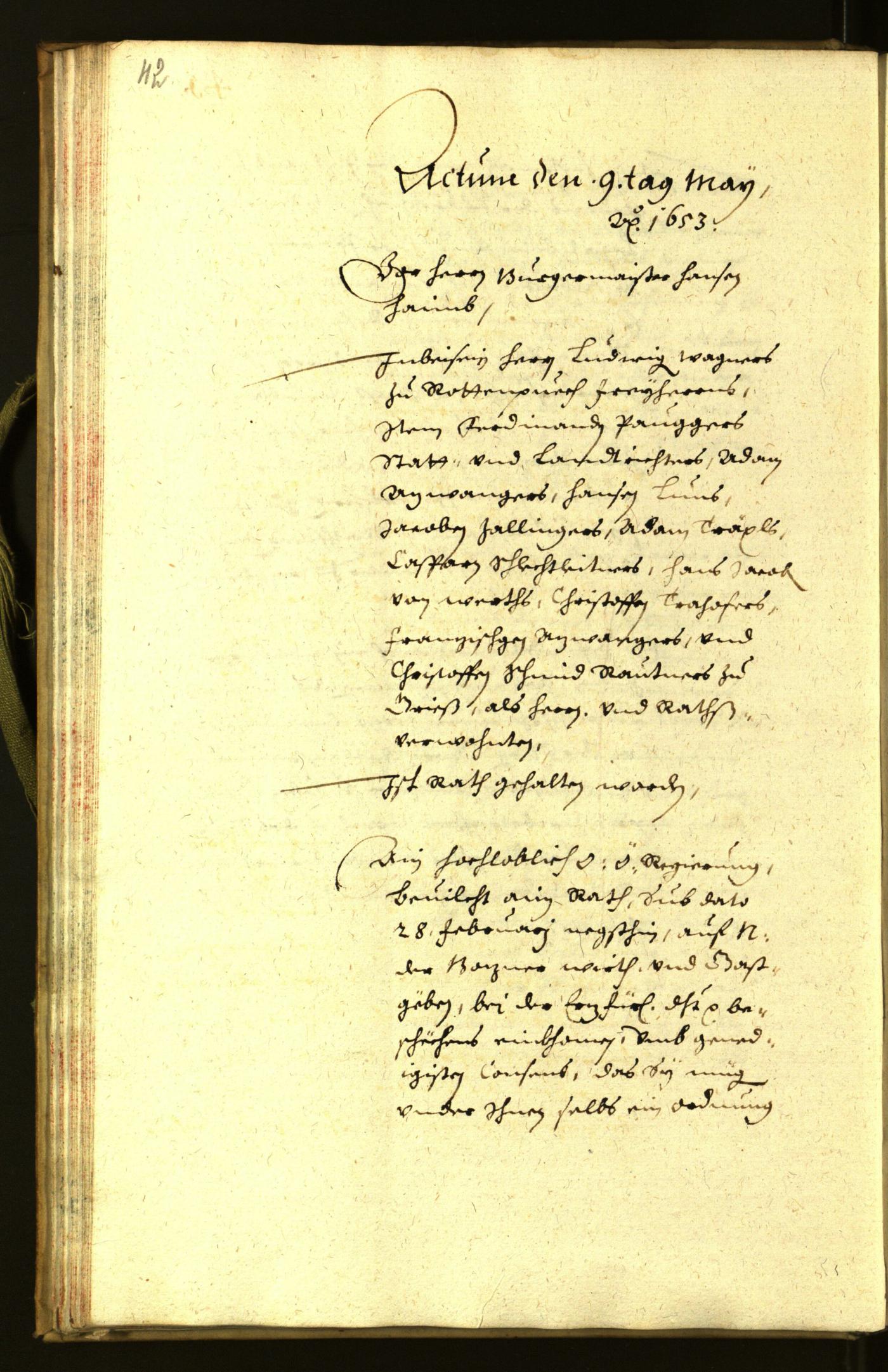 Civic Archives of Bozen-Bolzano - BOhisto Minutes of the council 1653 