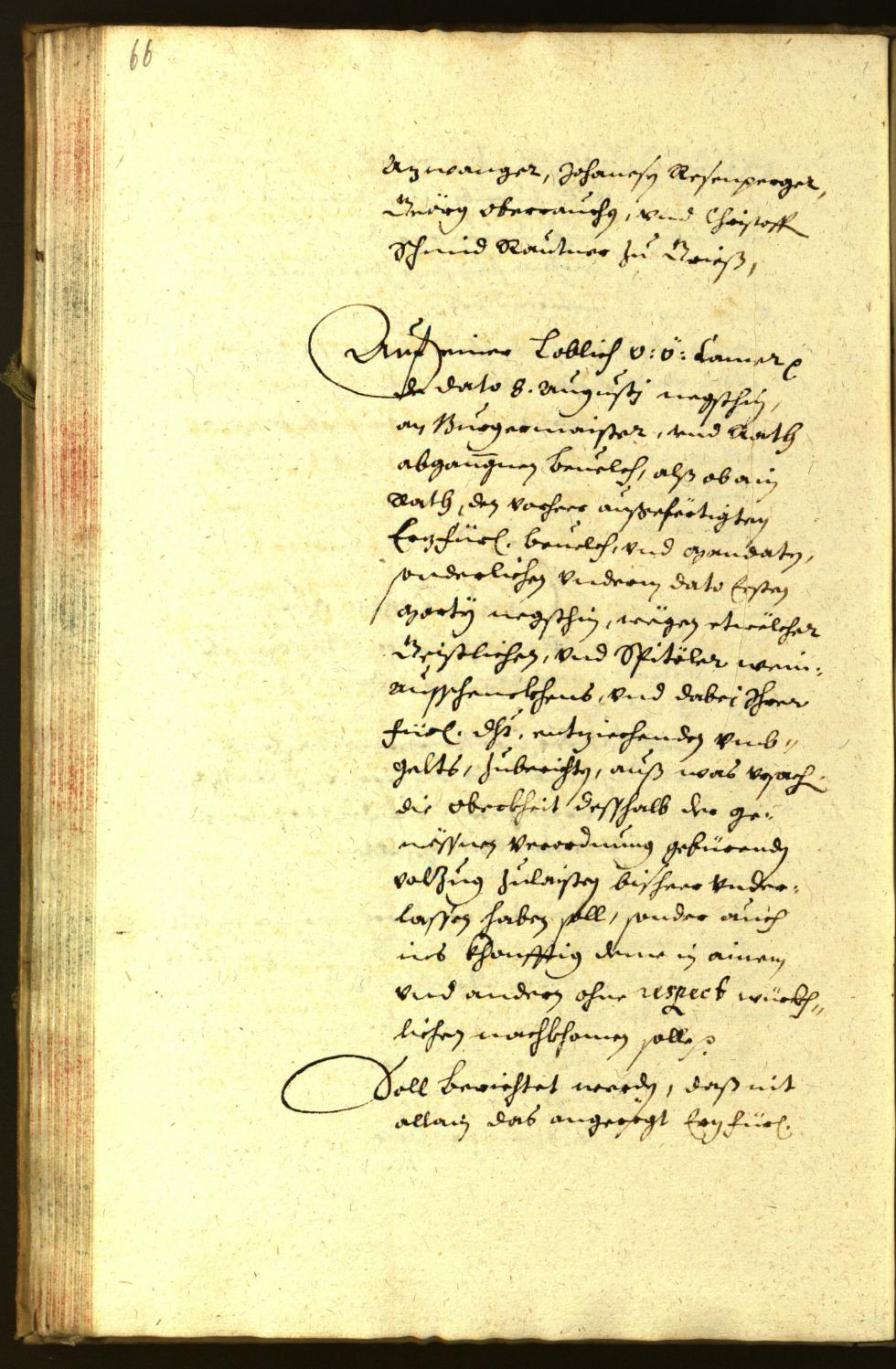 Stadtarchiv Bozen - BOhisto Ratsprotokoll 1653 