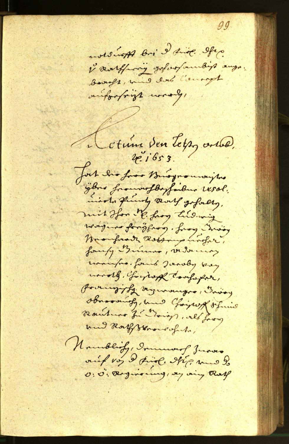 Civic Archives of Bozen-Bolzano - BOhisto Minutes of the council 1653 