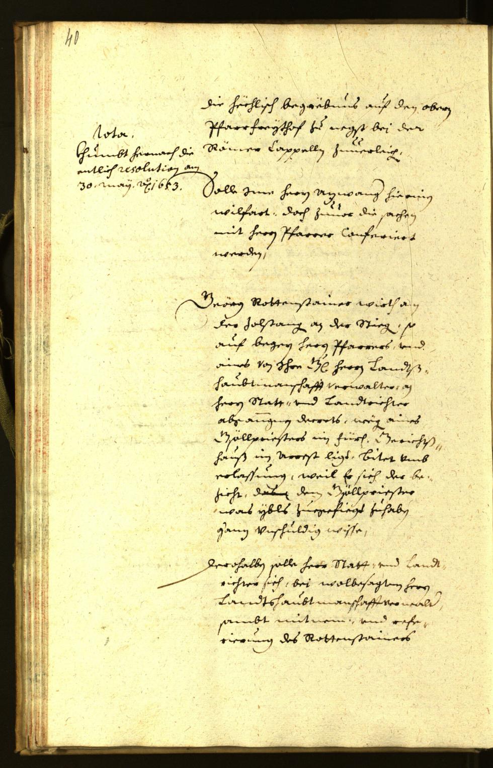 Civic Archives of Bozen-Bolzano - BOhisto Minutes of the council 1653 