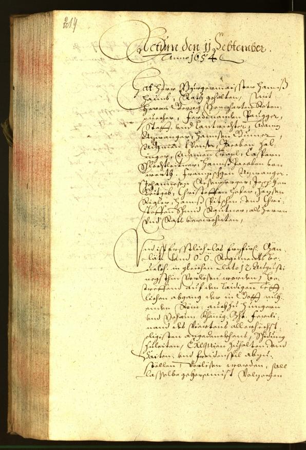 Civic Archives of Bozen-Bolzano - BOhisto Minutes of the council 1654 