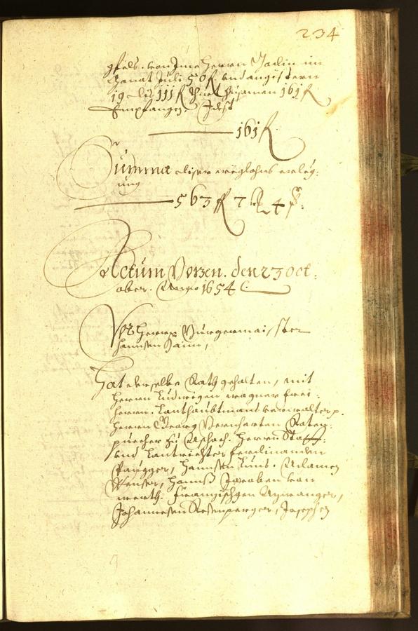 Archivio Storico della Città di Bolzano - BOhisto protocollo consiliare 1654 