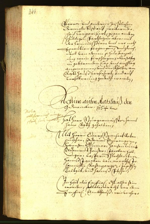 Archivio Storico della Città di Bolzano - BOhisto protocollo consiliare 1654 