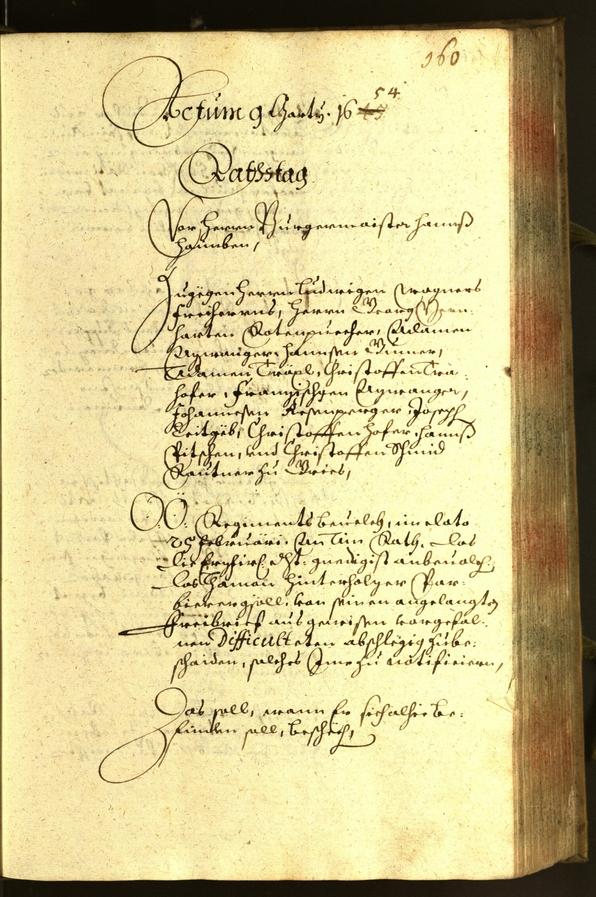 Civic Archives of Bozen-Bolzano - BOhisto Minutes of the council 1654 