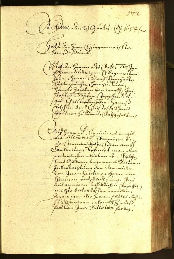 Archivio Storico della Città di Bolzano - BOhisto protocollo consiliare 1654 