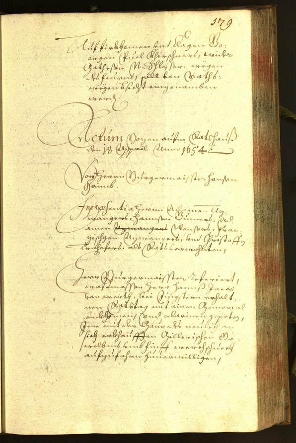 Civic Archives of Bozen-Bolzano - BOhisto Minutes of the council 1654 