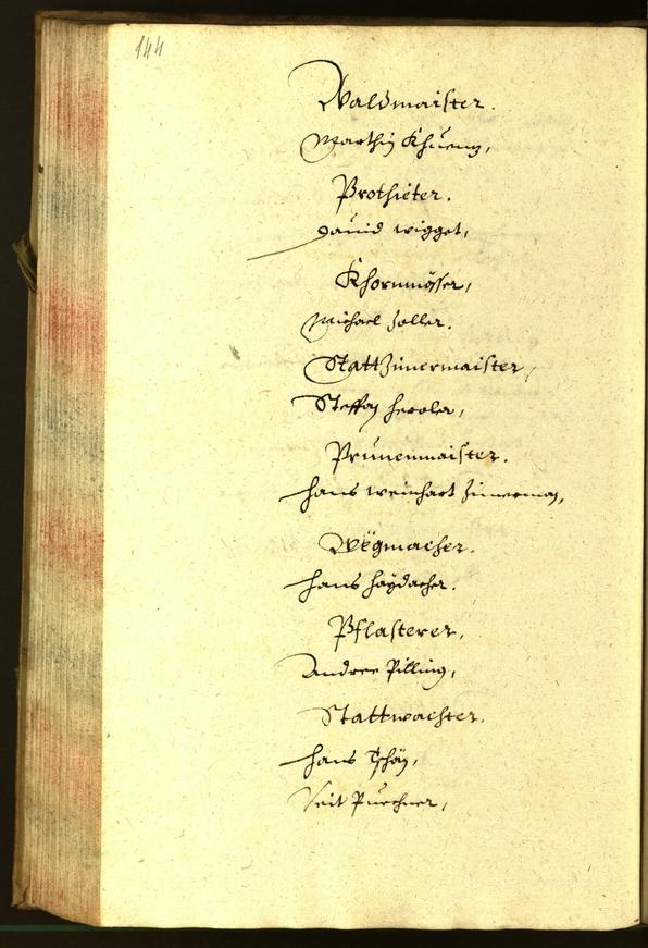 Stadtarchiv Bozen - BOhisto Ratsprotokoll 1654 