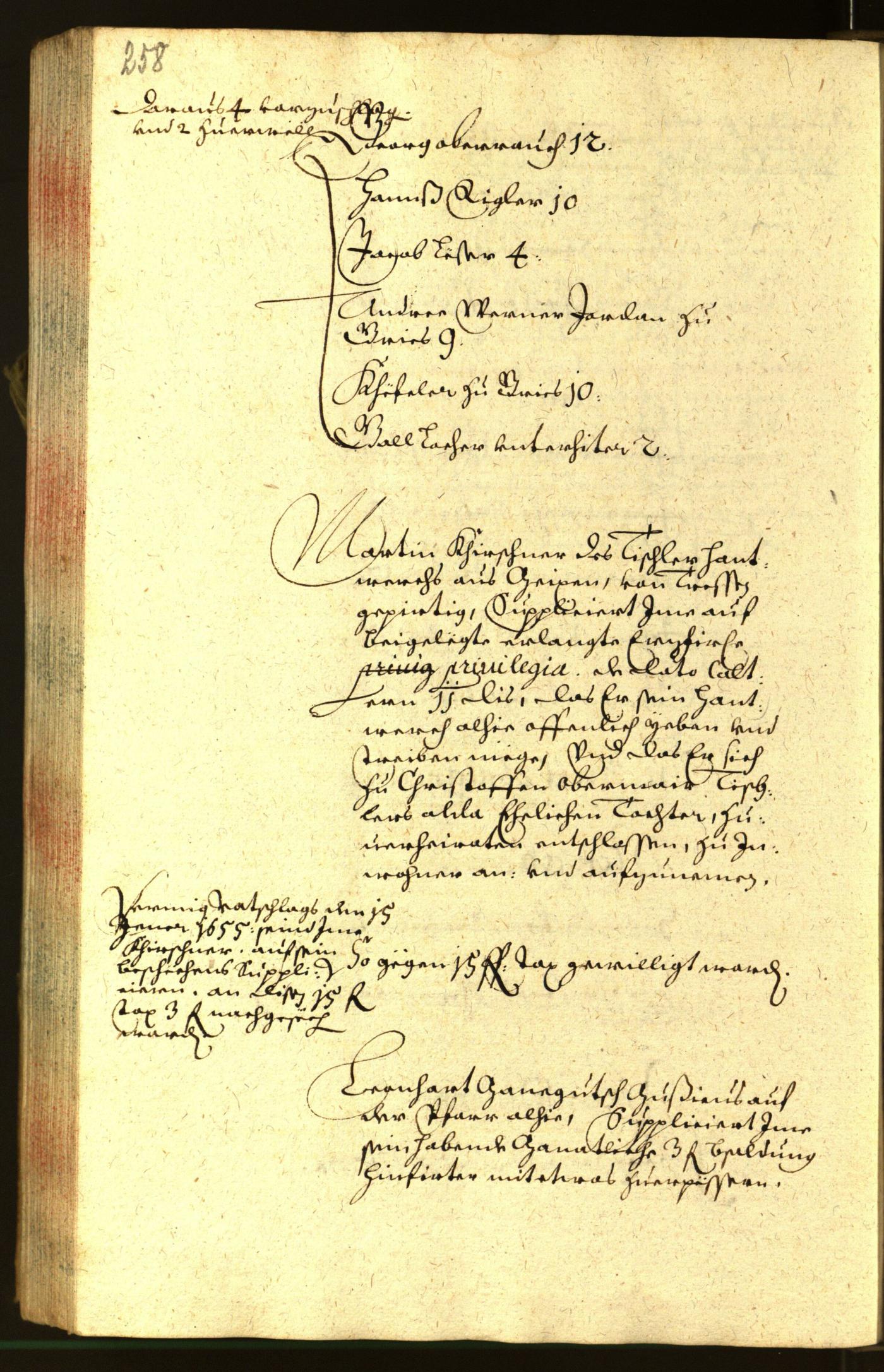 Civic Archives of Bozen-Bolzano - BOhisto Minutes of the council 1654 