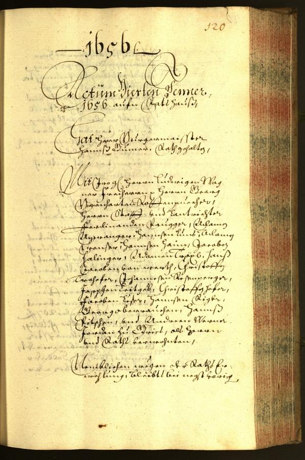 Civic Archives of Bozen-Bolzano - BOhisto Minutes of the council 1656 