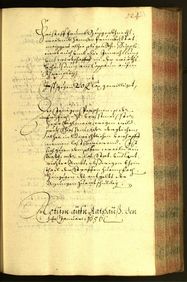 Stadtarchiv Bozen - BOhisto Ratsprotokoll 1656 