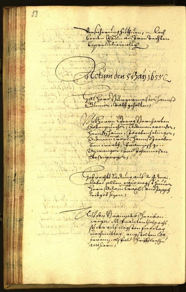 Archivio Storico della Città di Bolzano - BOhisto protocollo consiliare 1655 