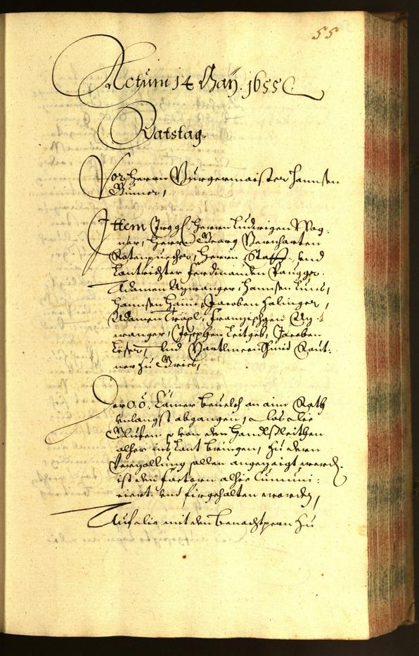 Civic Archives of Bozen-Bolzano - BOhisto Minutes of the council 1655 