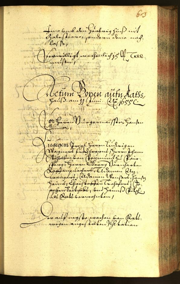 Civic Archives of Bozen-Bolzano - BOhisto Minutes of the council 1655 