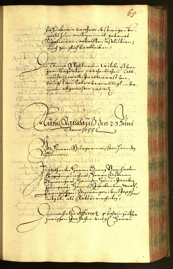 Civic Archives of Bozen-Bolzano - BOhisto Minutes of the council 1655 