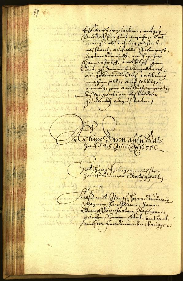 Civic Archives of Bozen-Bolzano - BOhisto Minutes of the council 1655 