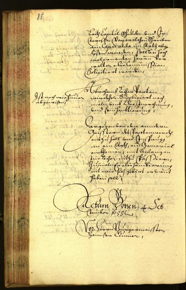 Civic Archives of Bozen-Bolzano - BOhisto Minutes of the council 1655 