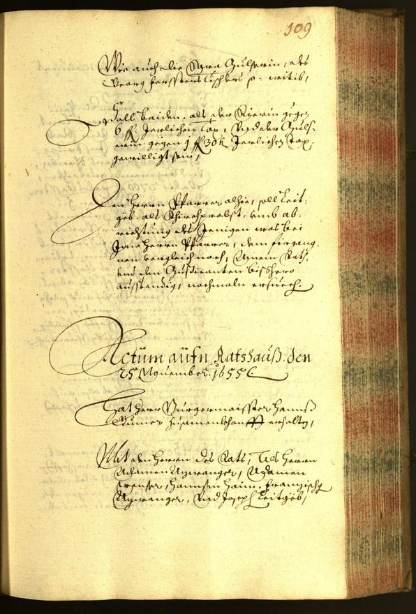 Stadtarchiv Bozen - BOhisto Ratsprotokoll 1655 