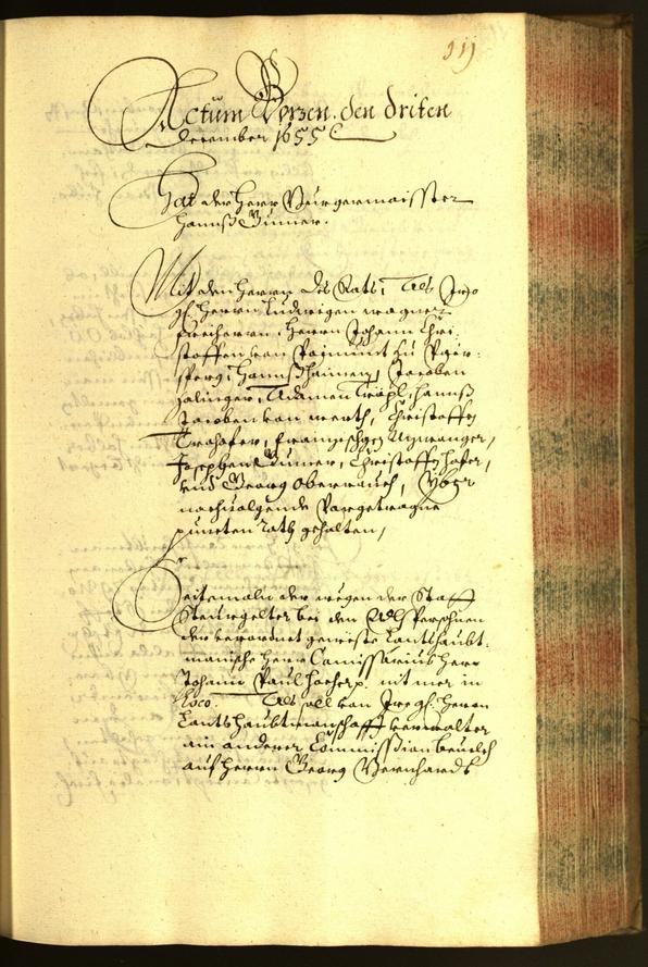 Stadtarchiv Bozen - BOhisto Ratsprotokoll 1655 