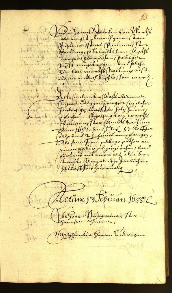 Stadtarchiv Bozen - BOhisto Ratsprotokoll 1655 