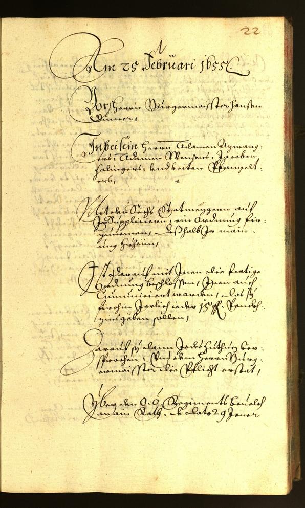 Civic Archives of Bozen-Bolzano - BOhisto Minutes of the council 1655 