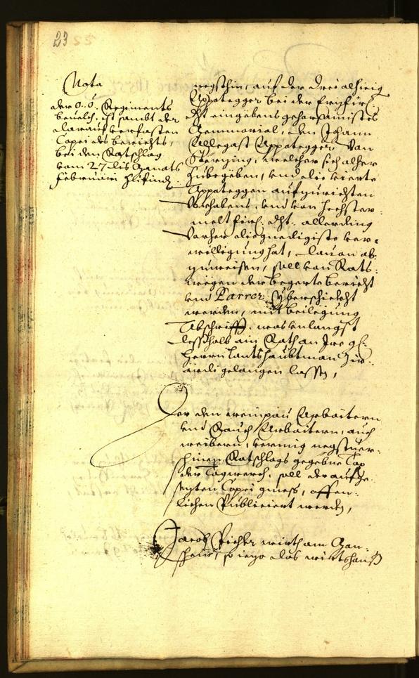 Stadtarchiv Bozen - BOhisto Ratsprotokoll 1655 