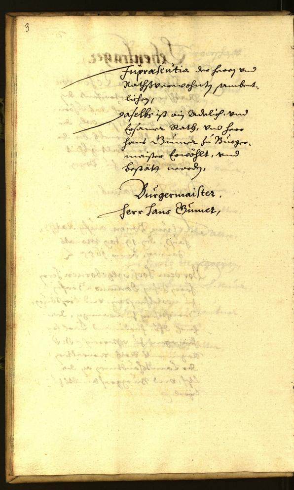 Stadtarchiv Bozen - BOhisto Ratsprotokoll 1655 