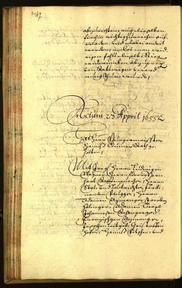 Stadtarchiv Bozen - BOhisto Ratsprotokoll 1655 