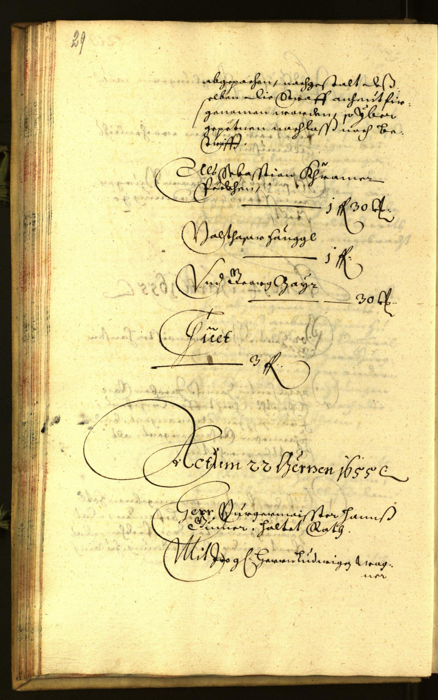 Stadtarchiv Bozen - BOhisto Ratsprotokoll 1655 