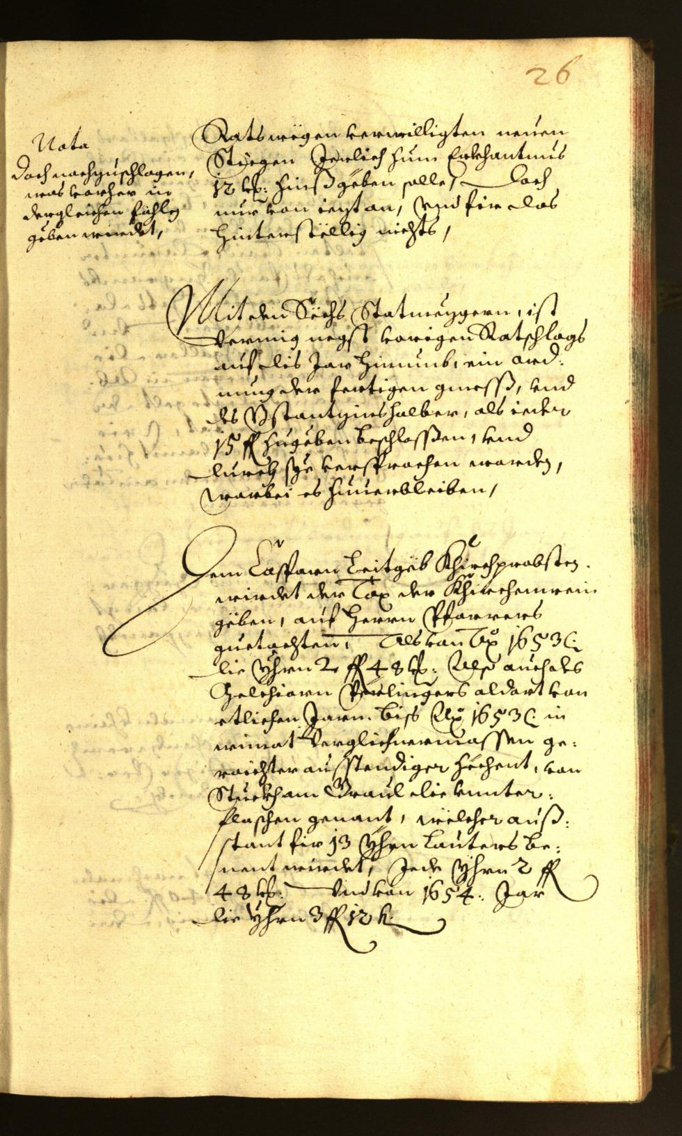 Stadtarchiv Bozen - BOhisto Ratsprotokoll 1655 