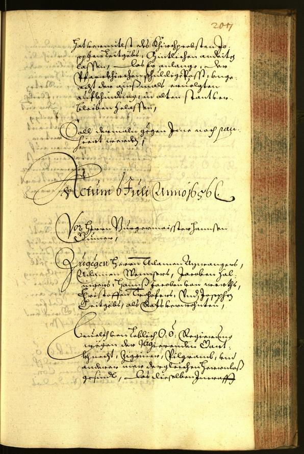 Stadtarchiv Bozen - BOhisto Ratsprotokoll 1656 