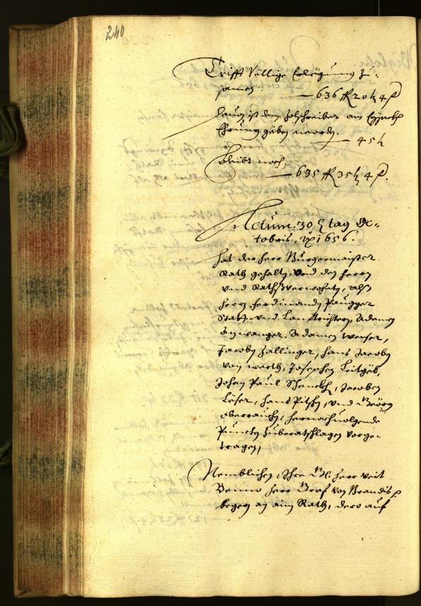 Civic Archives of Bozen-Bolzano - BOhisto Minutes of the council 1656 