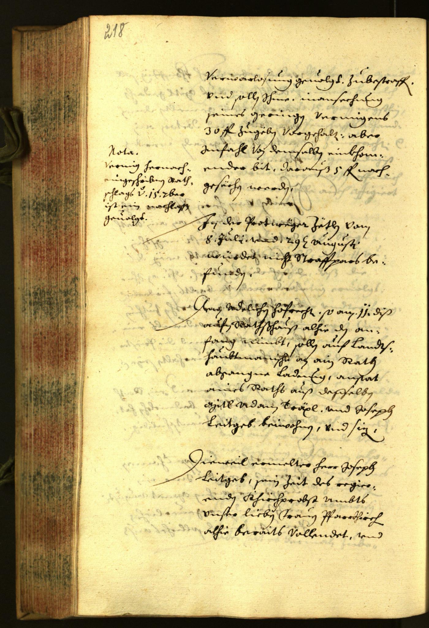 Stadtarchiv Bozen - BOhisto Ratsprotokoll 1656 