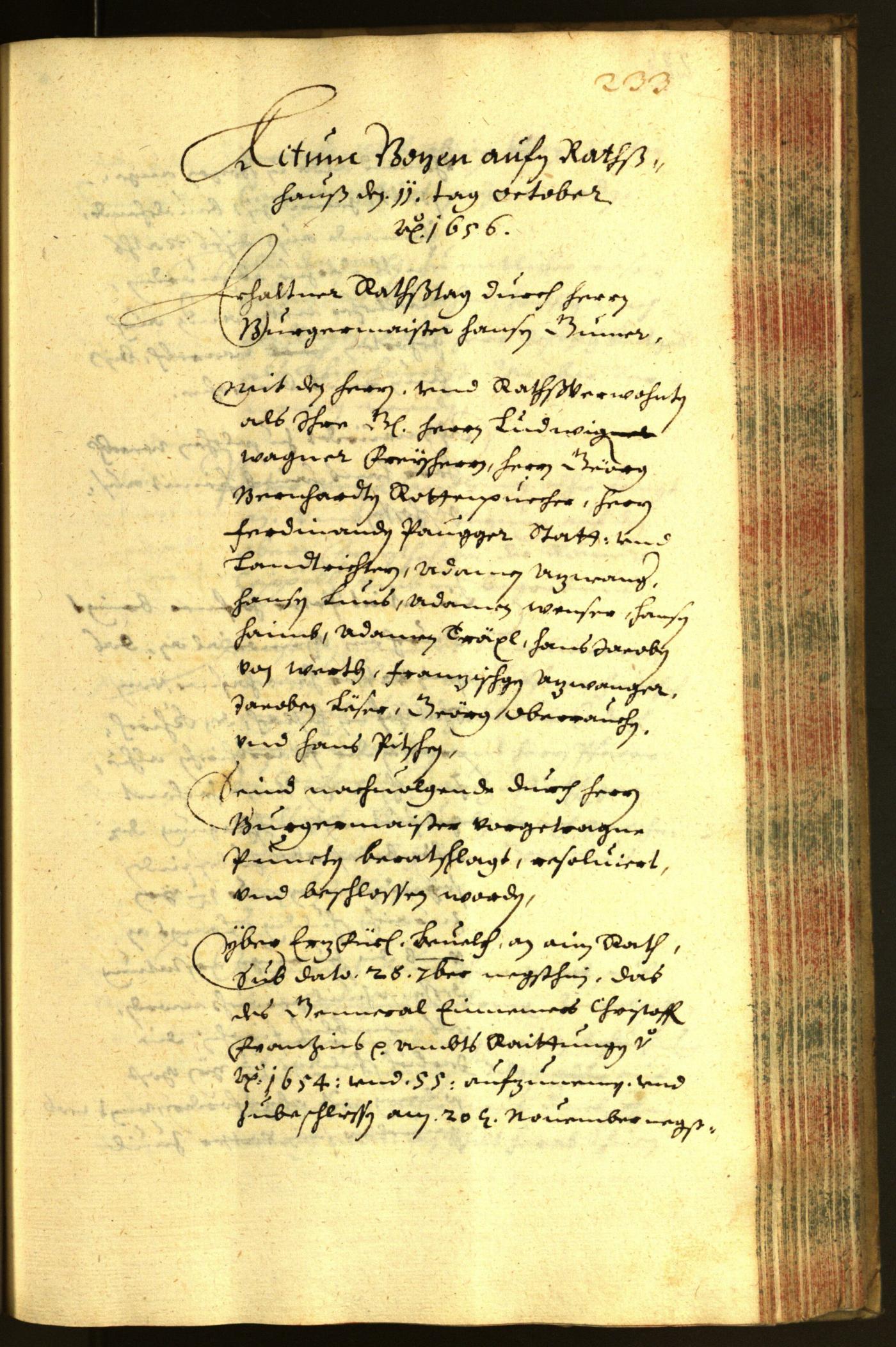 Civic Archives of Bozen-Bolzano - BOhisto Minutes of the council 1656 