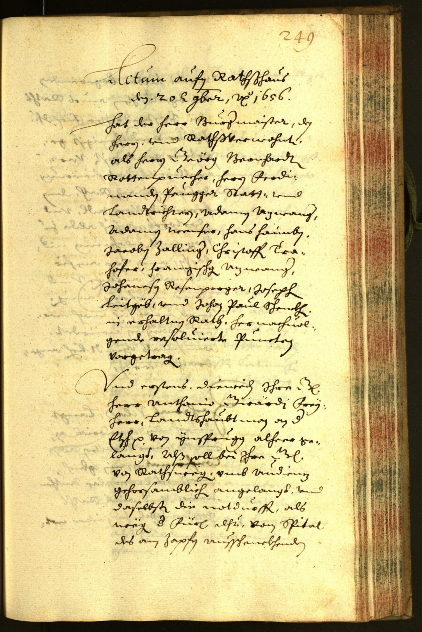 Civic Archives of Bozen-Bolzano - BOhisto Minutes of the council 1656 