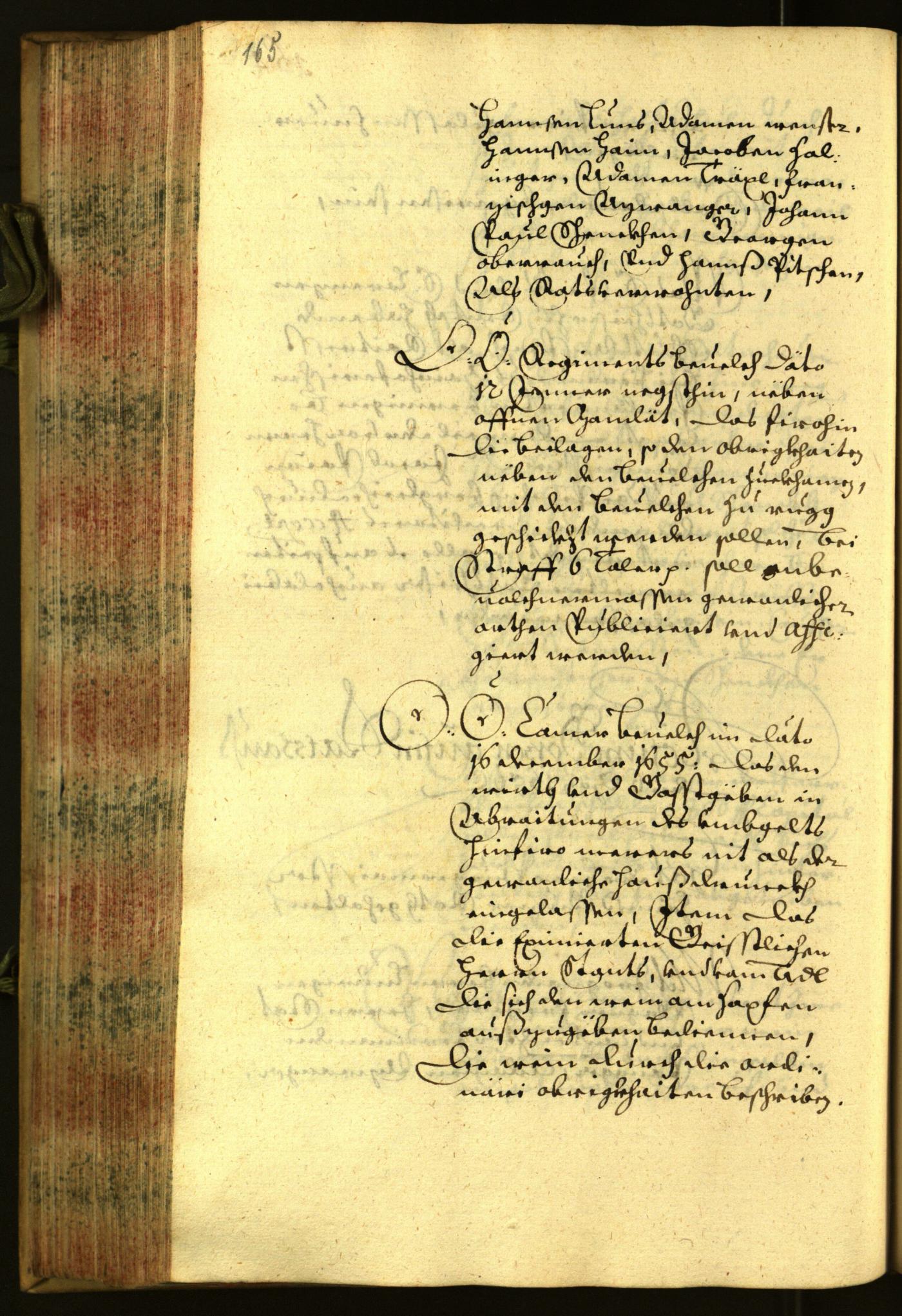 Stadtarchiv Bozen - BOhisto Ratsprotokoll 1656 