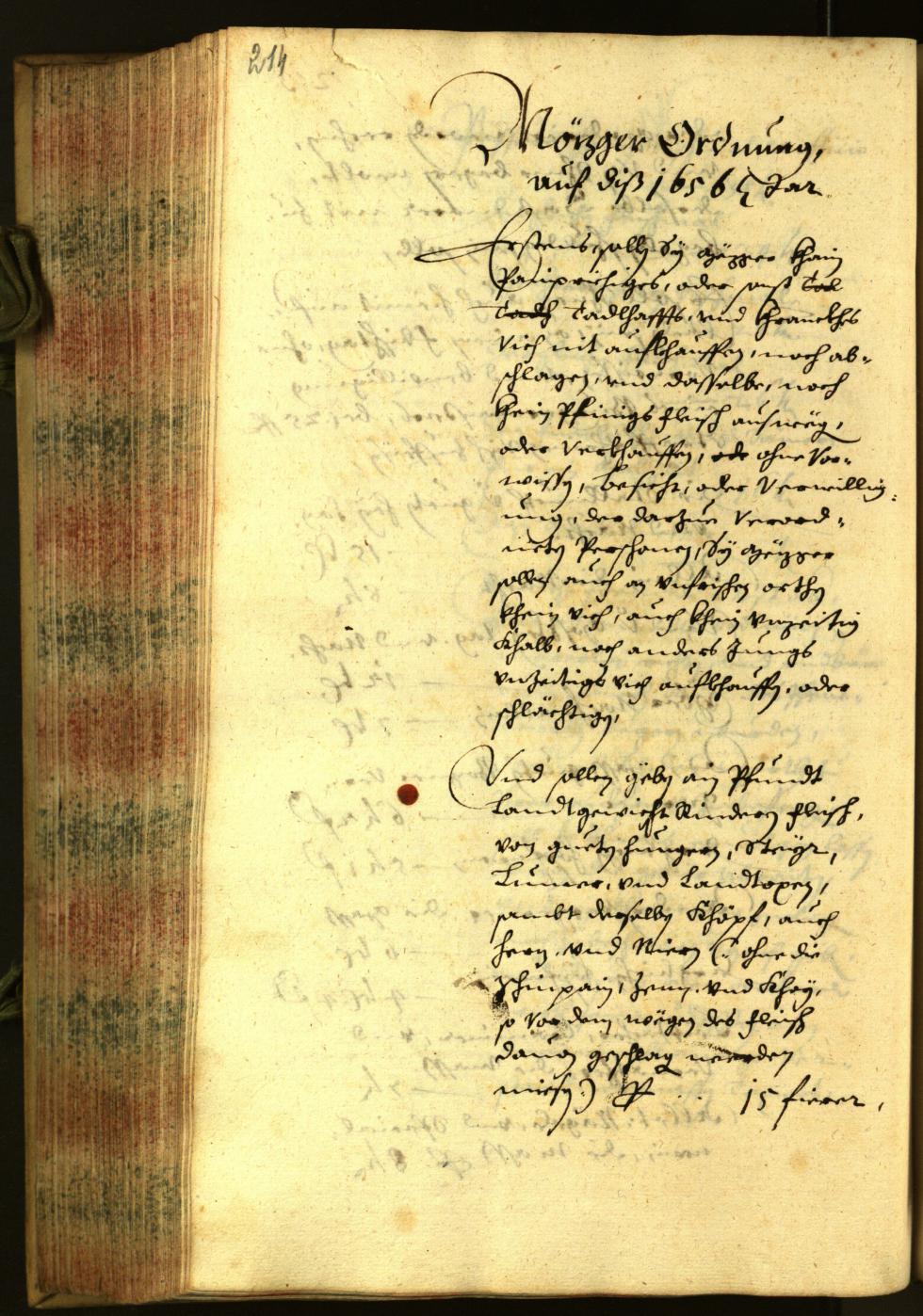 Stadtarchiv Bozen - BOhisto Ratsprotokoll 1656 