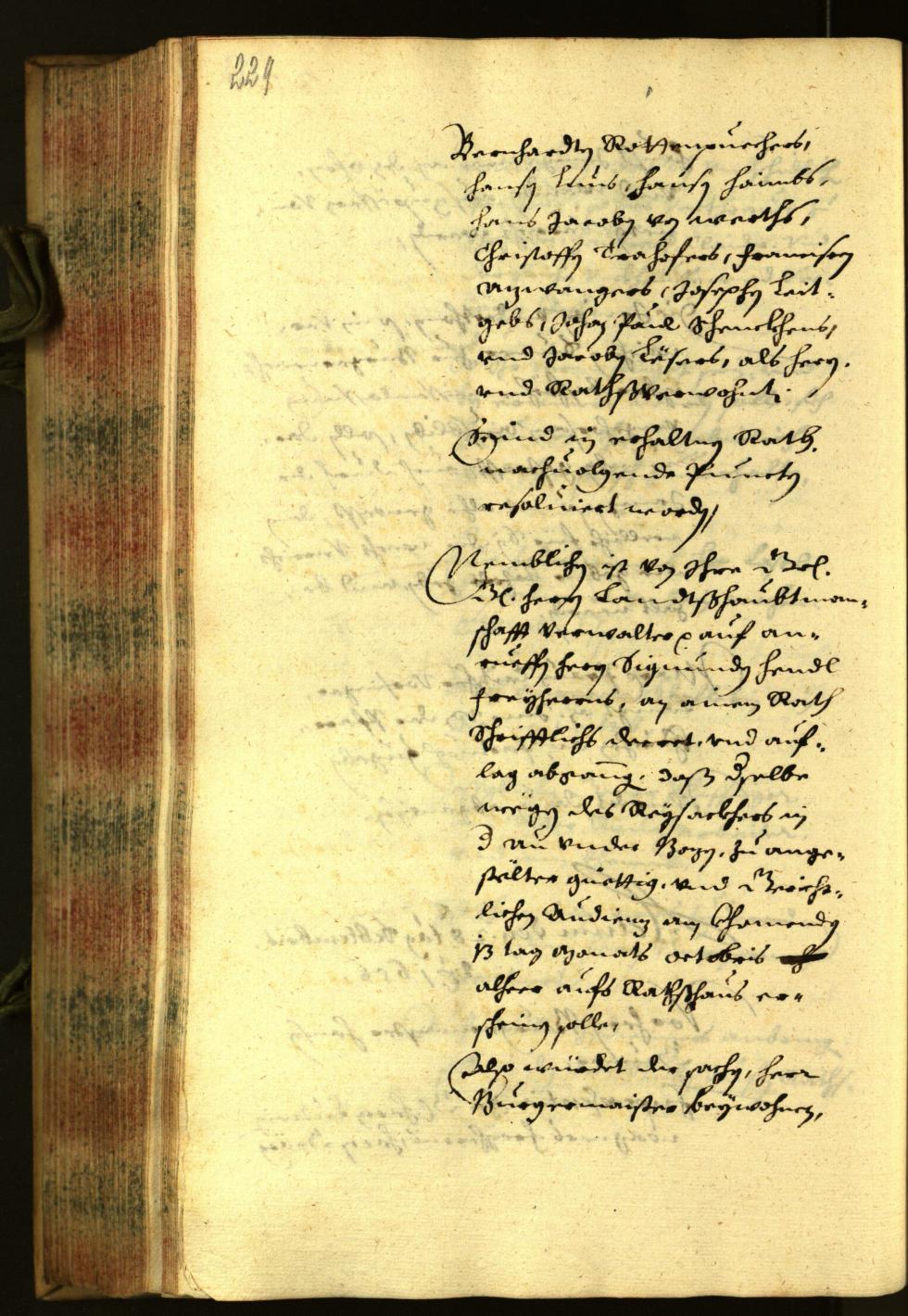 Stadtarchiv Bozen - BOhisto Ratsprotokoll 1656 