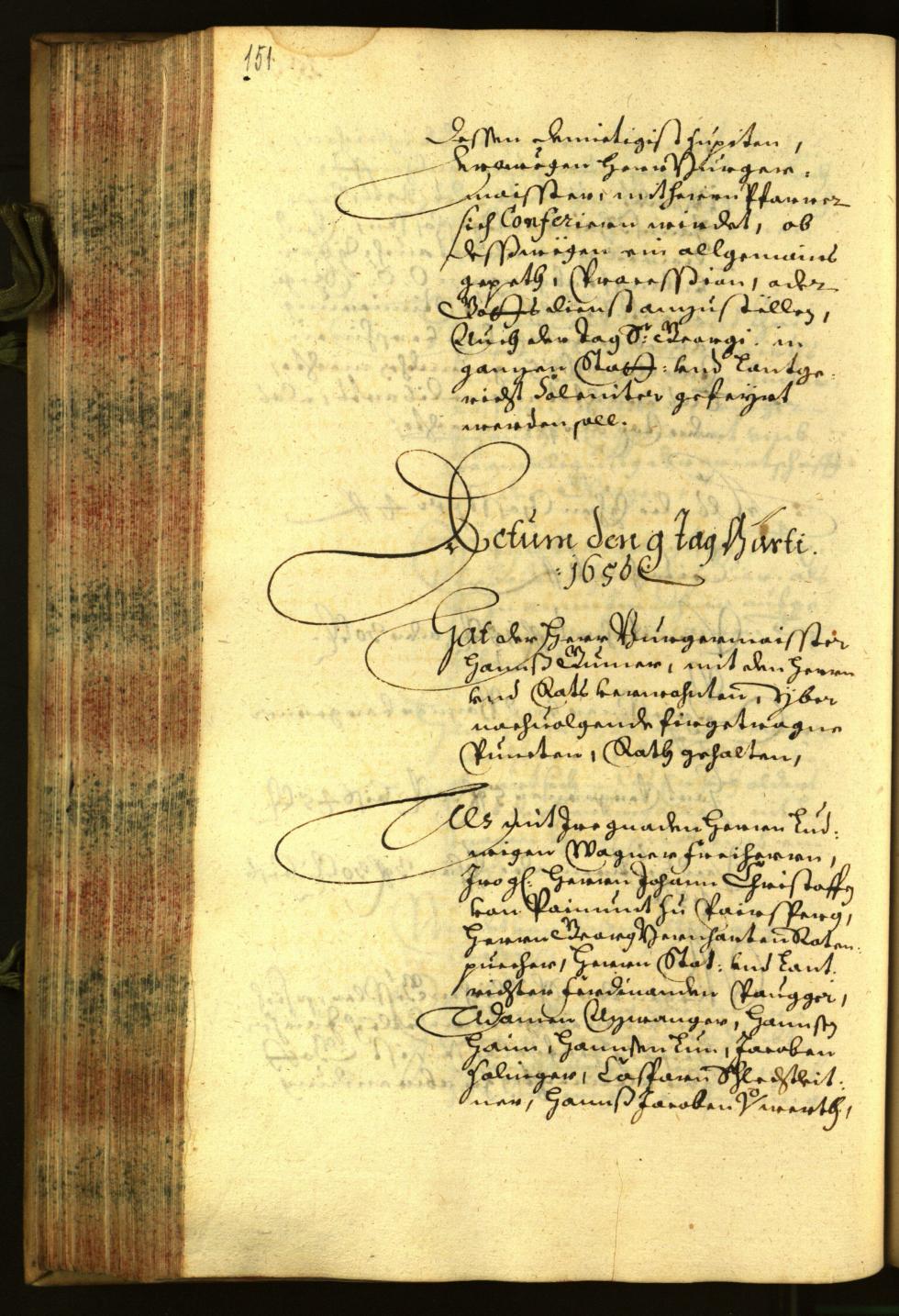 Stadtarchiv Bozen - BOhisto Ratsprotokoll 1656 