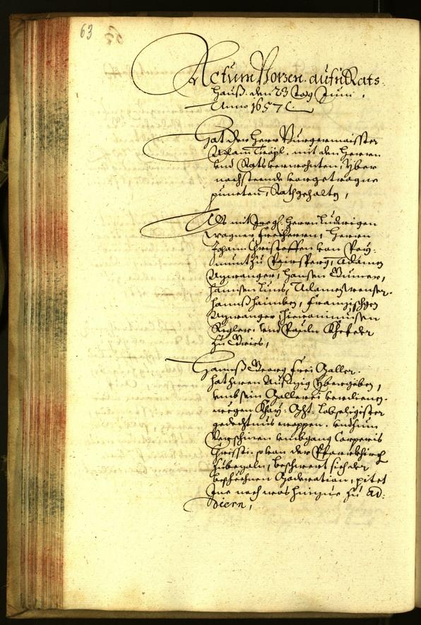 Civic Archives of Bozen-Bolzano - BOhisto Minutes of the council 1657 