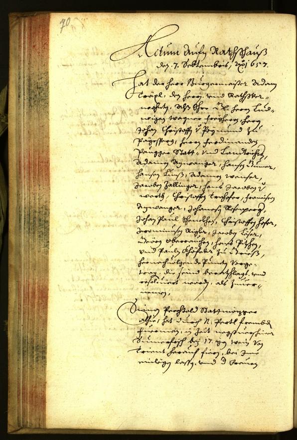 Civic Archives of Bozen-Bolzano - BOhisto Minutes of the council 1657 