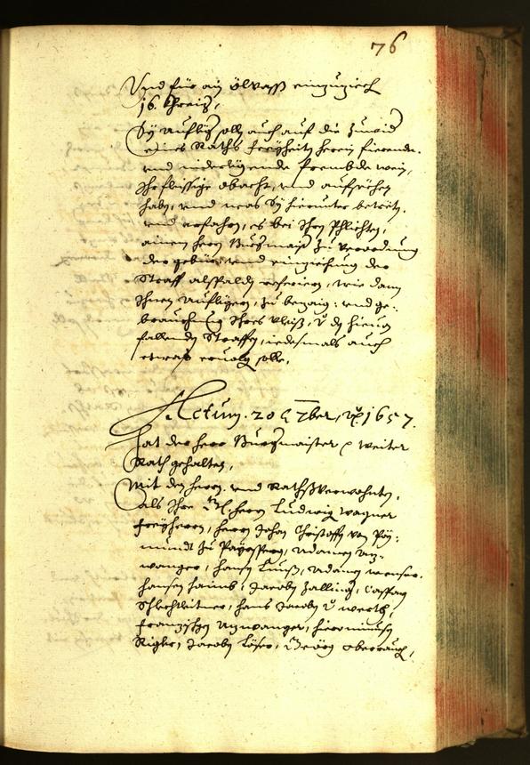 Civic Archives of Bozen-Bolzano - BOhisto Minutes of the council 1657 