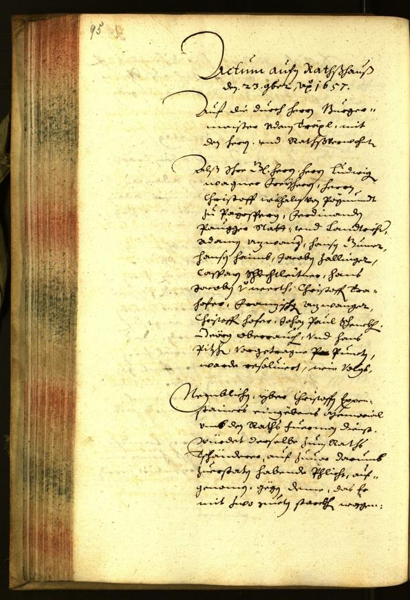 Civic Archives of Bozen-Bolzano - BOhisto Minutes of the council 1657 