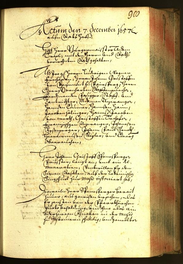 Stadtarchiv Bozen - BOhisto Ratsprotokoll 1657 