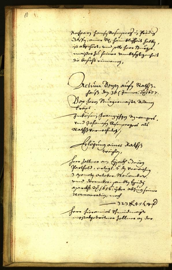 Civic Archives of Bozen-Bolzano - BOhisto Minutes of the council 1657 