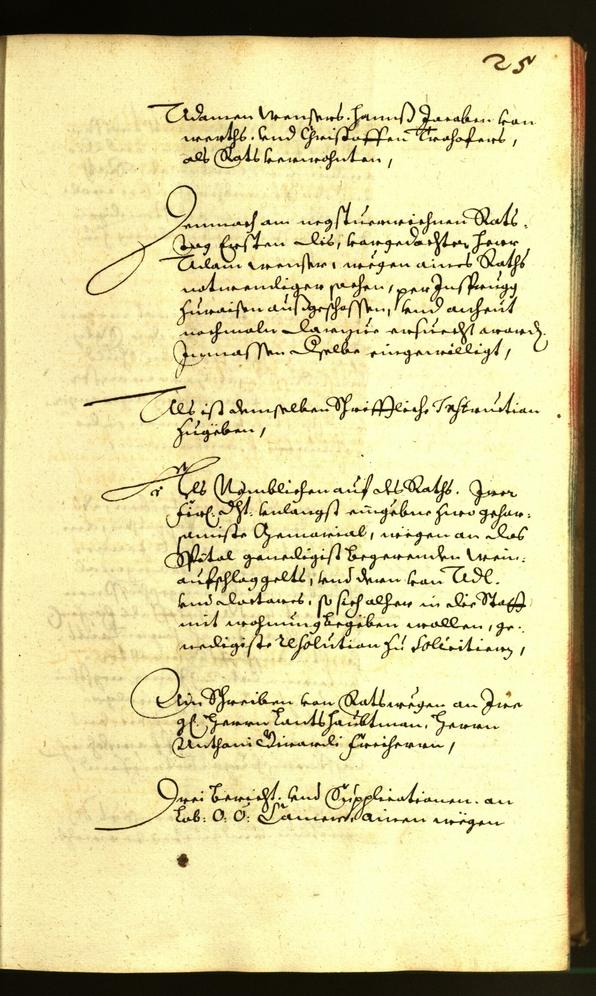 Stadtarchiv Bozen - BOhisto Ratsprotokoll 1657 