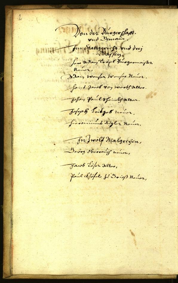 Stadtarchiv Bozen - BOhisto Ratsprotokoll 1657 