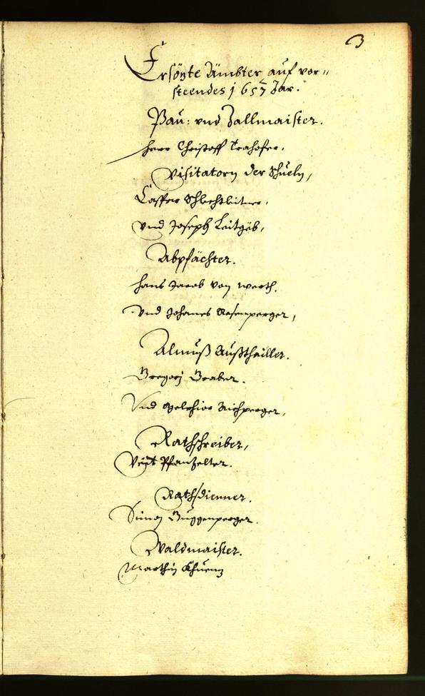 Civic Archives of Bozen-Bolzano - BOhisto Minutes of the council 1657 