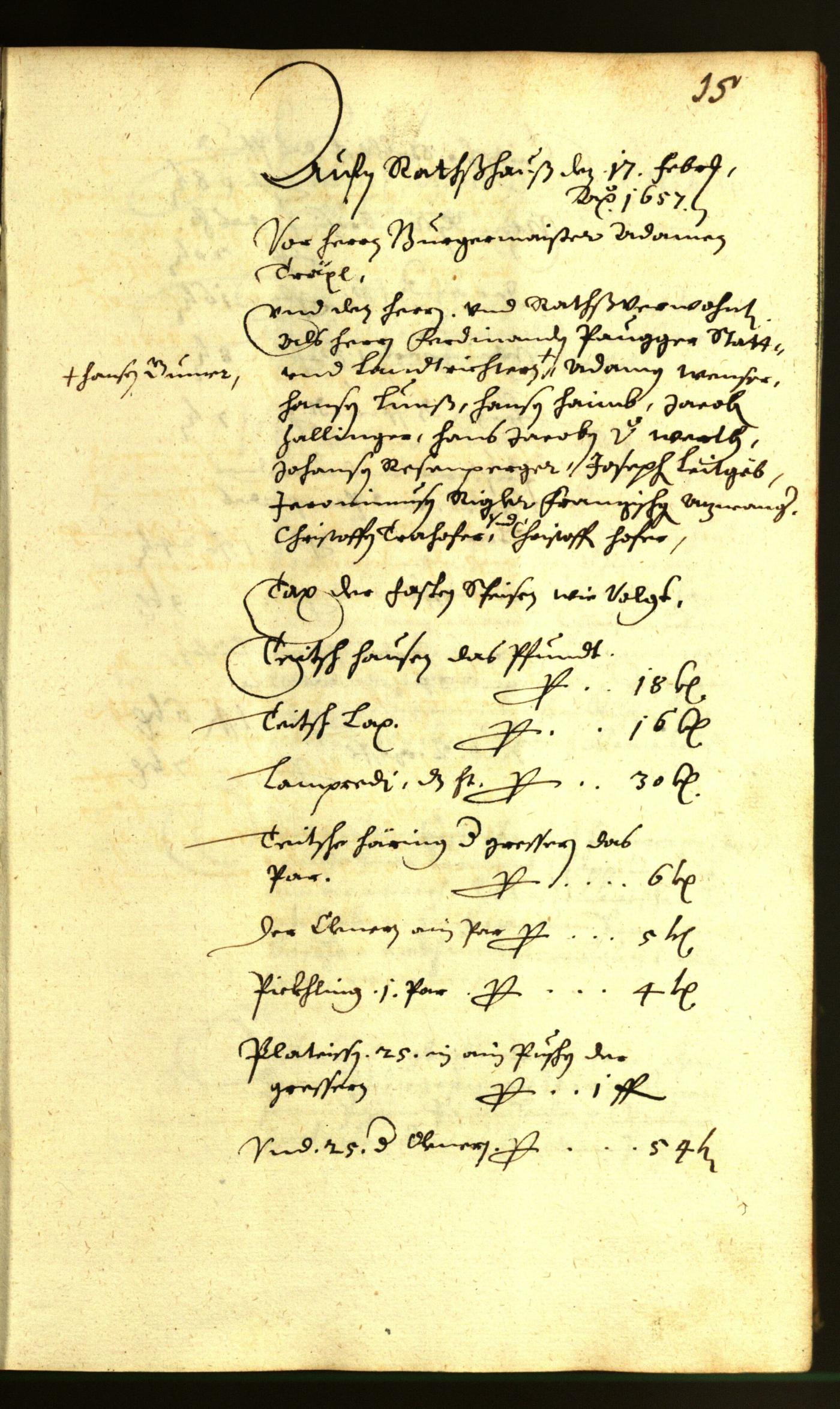 Civic Archives of Bozen-Bolzano - BOhisto Minutes of the council 1657 