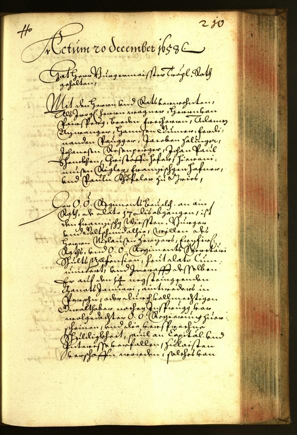 Civic Archives of Bozen-Bolzano - BOhisto Minutes of the council 1658 