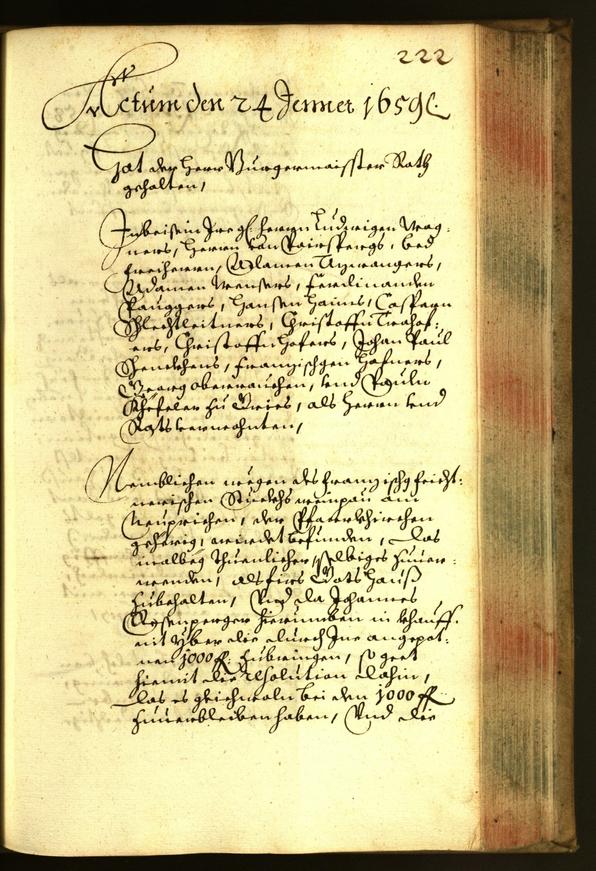 Civic Archives of Bozen-Bolzano - BOhisto Minutes of the council 1658 